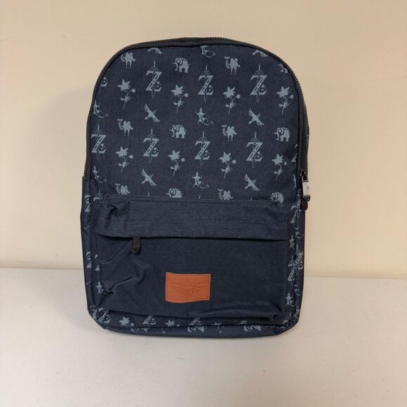 NWOT Nintendo Legend Zelda Backpack BookBag Black White Video Game Switch Tech - Picture 1 of 9